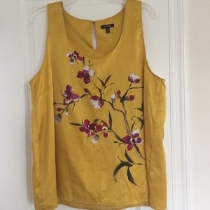 Apt. 9 Sleeveless Floral Blouse Sz XL